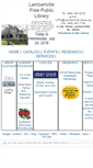 Mobile Screenshot of lambertvillelibrary.org